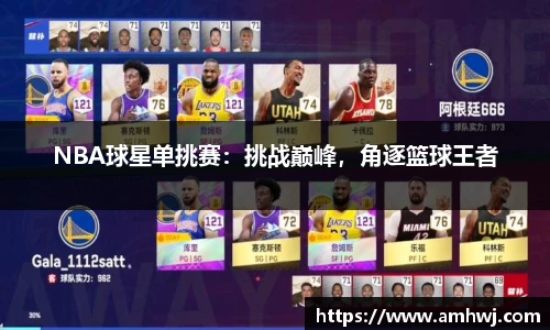 NBA球星单挑赛：挑战巅峰，角逐篮球王者